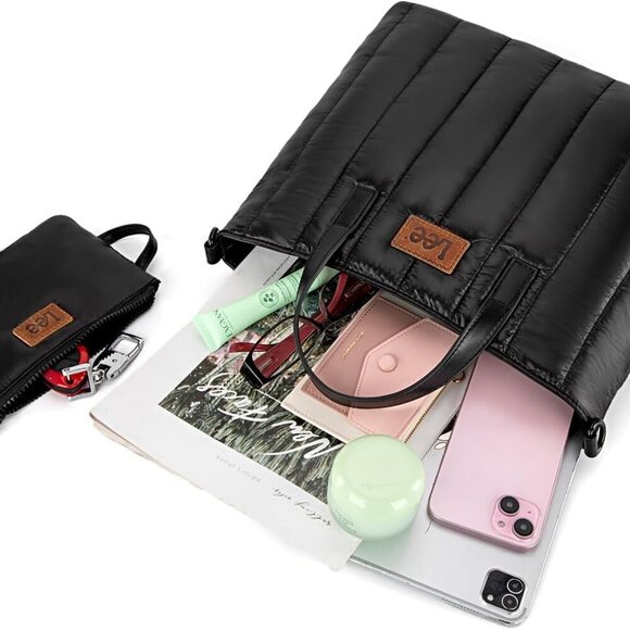 Lightweight Women Crossbody Bag Quilted Puffer Multi-Use Tote - Picture 3 of 8